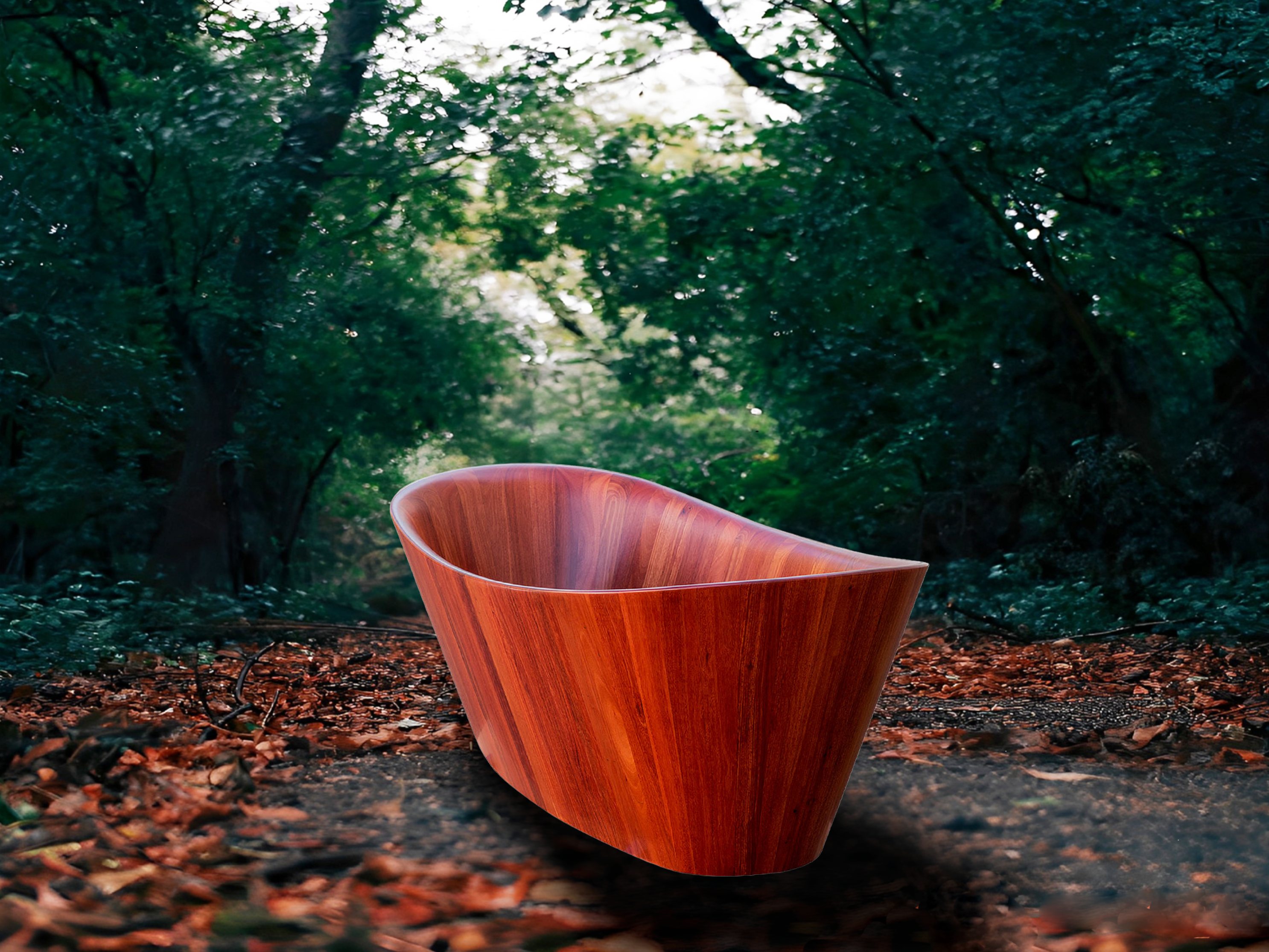 JJ Haus Mahogany High Quality Wooden Bathtub