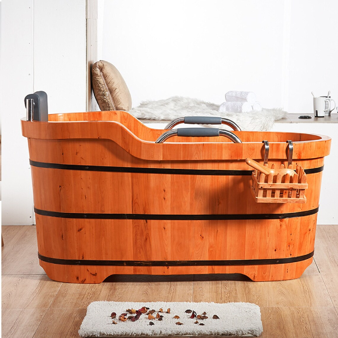 High Quality Wooden Soaking Bathtub