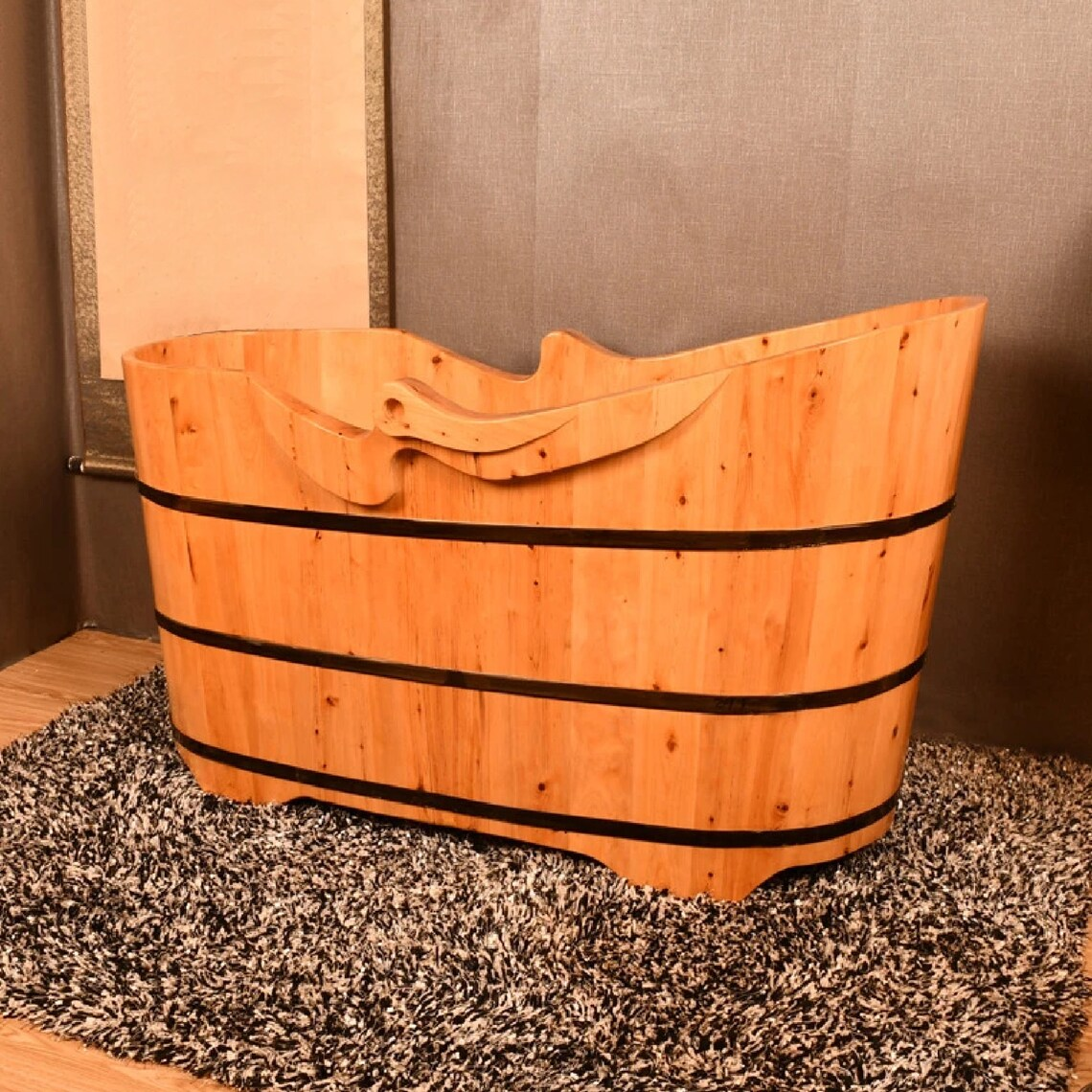 High Quality Cedar Wood Bathtub