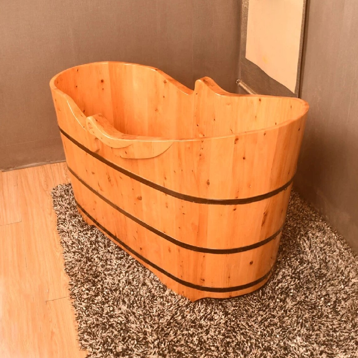 High Quality Cedar Wood Bathtub