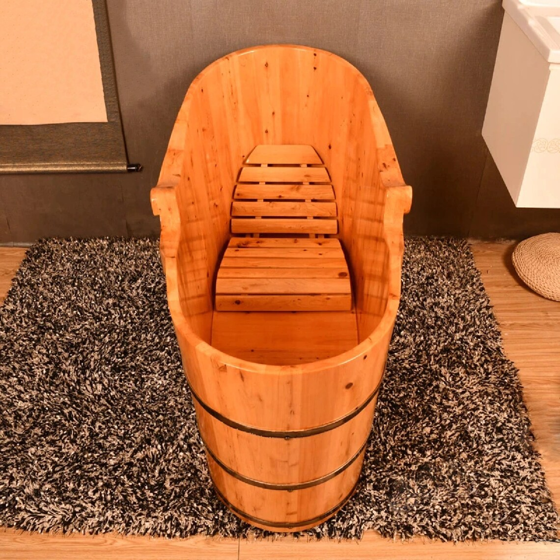 High Quality Cedar Wood Bathtub